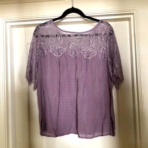 lace lilac top (size XL)